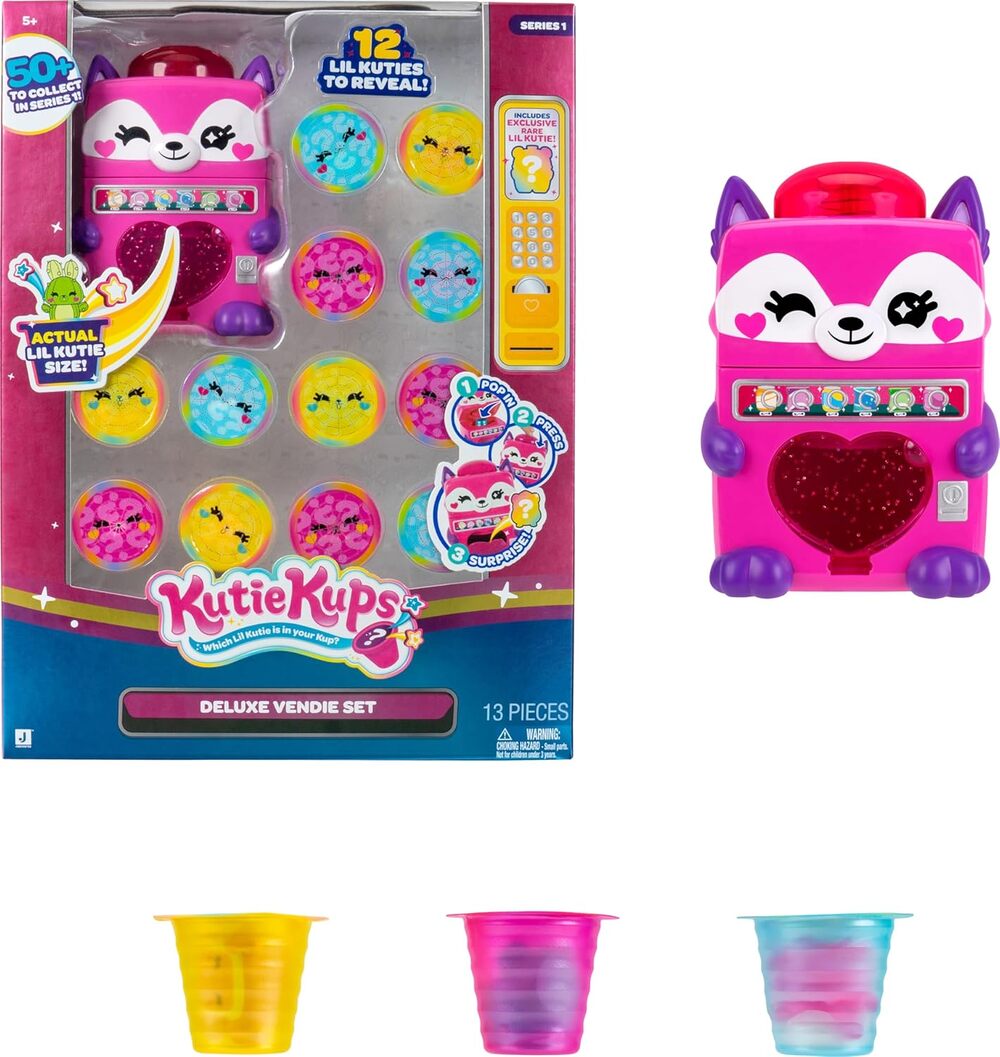 4” Foxy Vending Machine Kutie &  12 Kups  Surprise Lil Kuties Micro Figures NWT